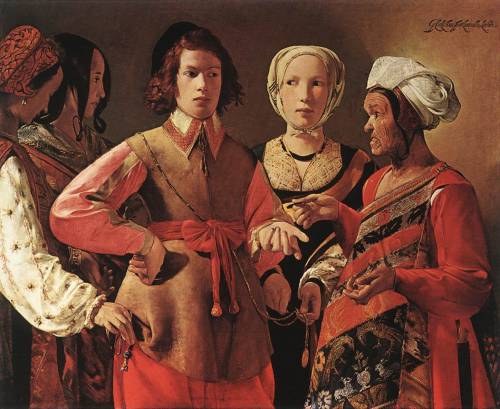 baroqueart:The Fortune Teller by Georges de la TourDate: 1632-1635