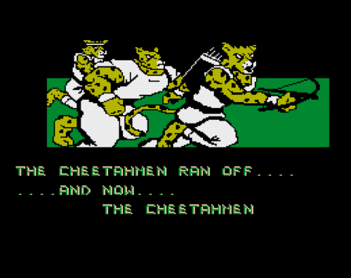 bison2winquote:- The Cheetahmen [Game #52] intro, Action 52 [NES, unlicensed] (Active Enterprises/ F