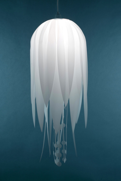 ianbrooks:  Jellyfish Lamps by Roxy Russell Available for purchase at Roxy Russel Design. The Medusae Collection grants all the the joyous, illuminating benefits of light and none of the horrible stinging you until you die parts of real jellyfish. If