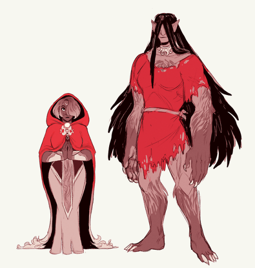 sutexii:Reincarnation of a moon goddess + her big werewolf gf :^)