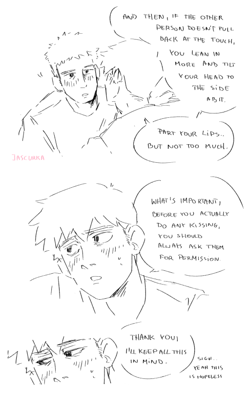 Very Curious To See Your Take On The, Serizawa Sending Everything Flying Including Reigen As They Kiss,