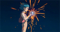  All Time Favorite Movies: Howl’s Moving Castle (2004) dir. Hayao Miyazaki “Sorry, I’ve had enough of running away, Sophie. Now I’ve got something I want to protect. It’s you.”   Hermoso!