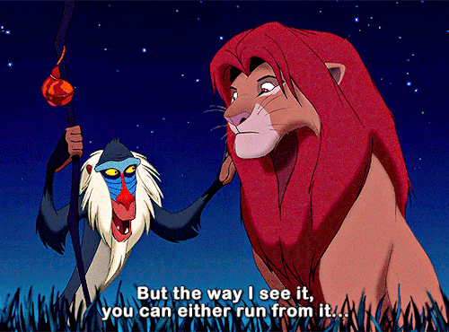 Hey, Where You Going? I’m Going Back. Good. Go On. Get Out Of Here! THE LION KING (1994) Dir. Roger