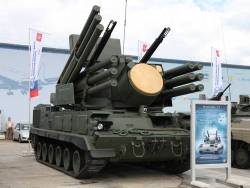 rusarmy:  Let’s talk about: Russian defense system “Pantsir S-1” (Панцирь-С1). Pantsir S1 is a medium range anti-aircraft system produced from 2003 in the KBP department, Tula. The system is a further development of SA-19/SA-N-11 and represents