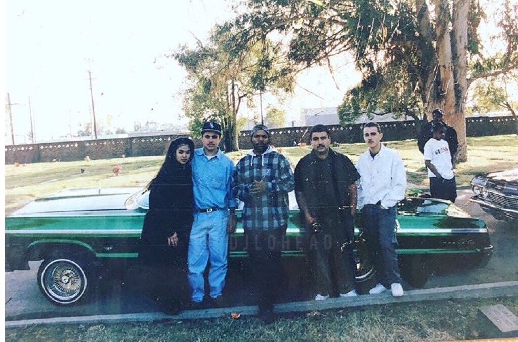 Cube chillin with the Ese&rsquo;s and their car he frove in &ldquo;It Was