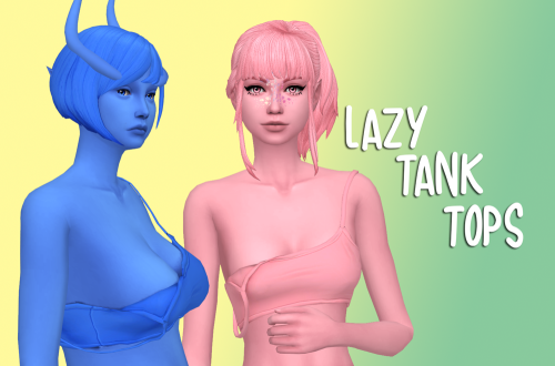 infiniteraptor: @nitropanic‘s Lazy tank tops recoloured in the Sorbets Remix palette! This rec