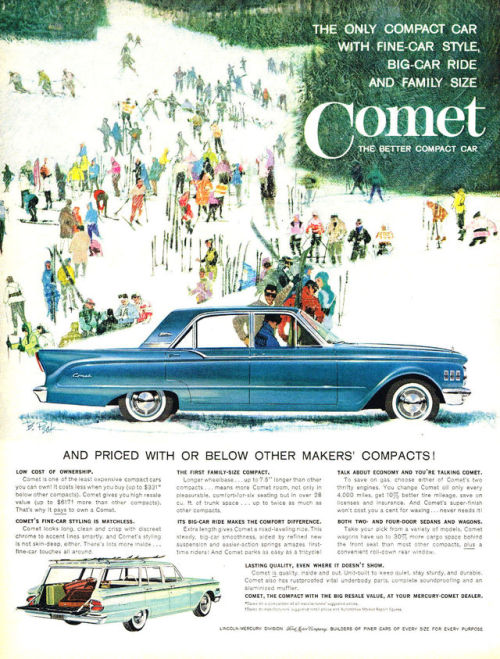 goshyesvintageads:Ford Motor Co, 1961 