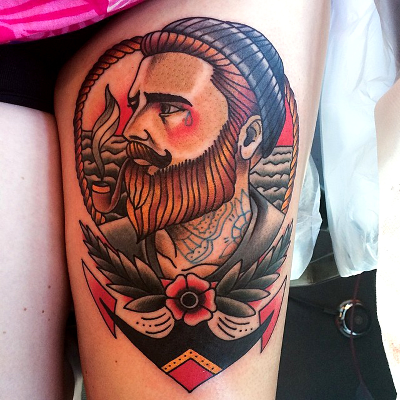 thievinggenius:  Tattoo done by Johan ‘Big Fat Joe’ Ankarfyr. @johancrookedmoon