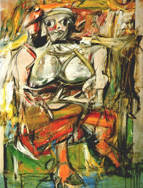 artist-dekooning: Woman I, 1952, Willem de KooningMedium: oil,canvaswww.wikiart.org/en/wille