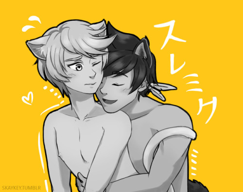 :’’))) I really like Neko!Mikleo and Inu!Sorey so I tried to do something ;v;