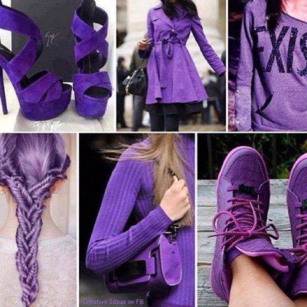 Purple stuff is awesome! #purple #shoes #haircolour 