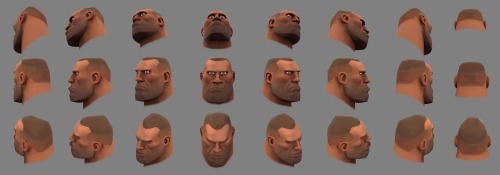 tf2-daesdemona: Schweinkrams asked for a complete reference chart of the mercenaries faces, so here 