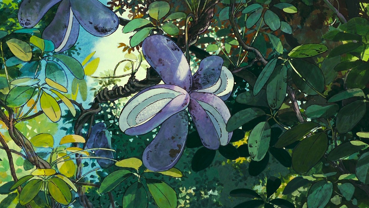 ghibli-collector:Nature - Art direction Kazuo Oga - Studio Ghibli’s Pom Poko -