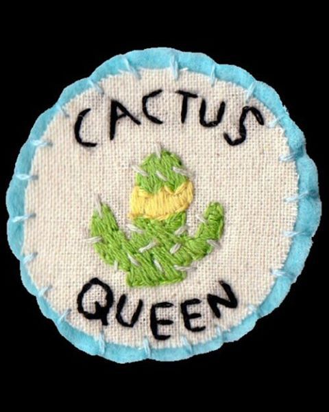 Or I can just sew it into the skin… Like a tattoo ✨ // #sewin #cactusqueen #greenthum #crazyc