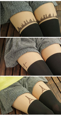 Anxietypizza:  New Post On Pizza-Kei Cute About Fake Thigh High Tights! Forgot To