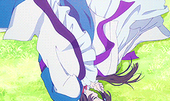 flameshe:  What I was feeling in the shining sea was the story that melted into the sea. The story of the Sea God. The Sea God came to love Ojoshi-sama, even though she was a sacrifice, and things became painful. The fact that before Ojoshi-sama became