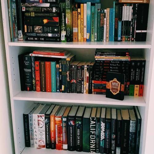 withherheadinabook: I rearranged my bookcase today. • {#bookporn #bookcase #books #booklr #book