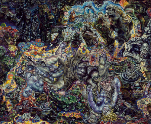 The Temptation of St. Anthony - Ivan Albright.  50x60″ oil on canvas, 1945.