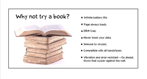 why not try a book?