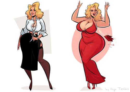 Anna Nicole Smith - Thick to Thicc - Cartoon adult photos