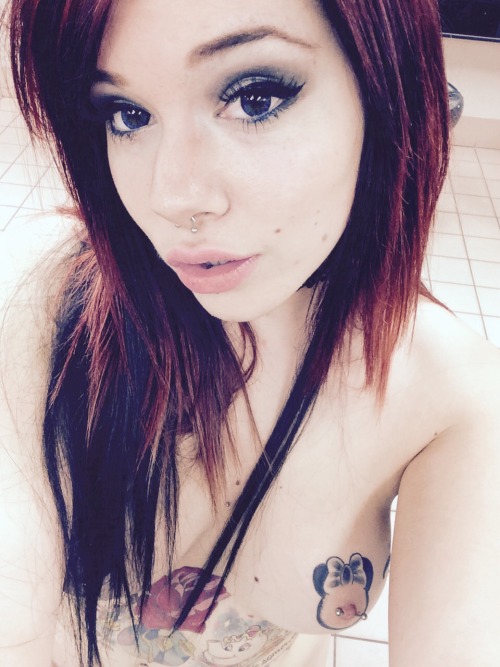 tattoodbombshellxx: I have minnie and mickey mouse tattood on my nipples. Enough said.