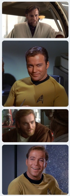 shoujocowboy: hrathe3rd:  kristsune:  punsbulletsandpointythings:  poplitealqueen:  jvlianbashir: why do people try to pit star wars and star trek against each other when we all know damn well jim kirk would be all over that psychic twink with a laser