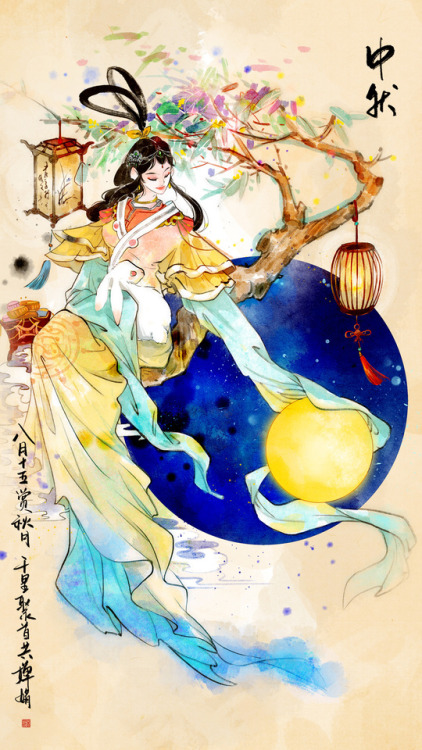 artoffreddieniem-blog: 【您知道吗：我们中国有六位节日之神】微博号画师 @木叶汁汁  节日前献出六位中国节日之神造像 。。。​​​​     &nb