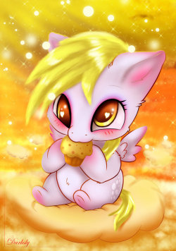 the-pony-allure:Derpy Hooves (Chibi) by Darksly-z  Hnnng &lt;3