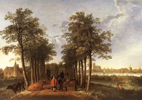 The Avenue at Meerdervoort, Aelbert Cuyp, 1650-52