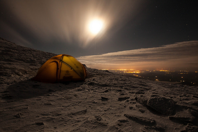 tatmanblue: camping up skiddaw, very windy by mrwatson266 on Flickr. 