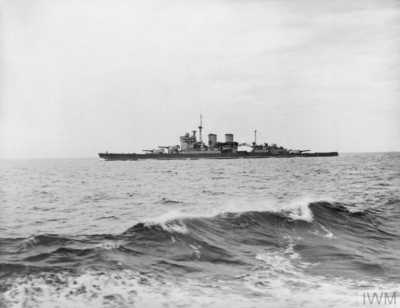 Royal Navy battlecruiser HMS Renown, photographed from HMS Sheffield.
Source