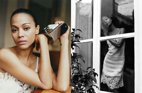 blackfashion:  Zoe Saldana in “The Woman Within” photographed by Matteo Montanari for The Edit