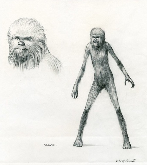 How does a Wookiee live? Ralph McQuarrie art for the maligned Star Wars Holiday Special (1978).