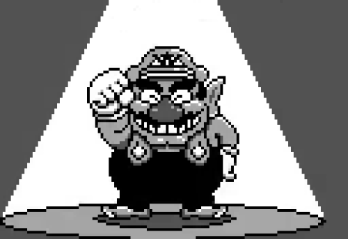 nintendometro:Artwork of Wario, from ‘Wario Blast’ on the Game Boy.