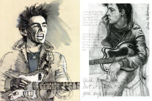 Anon Request: Drawings/Paintings By Klaus Voormann