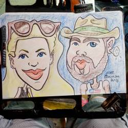 Doing caricatures at Dairy Delight! #caricature