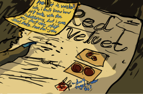 my other Ladystuck work: Red Velvet, a short Terezi/Vriska AU/futurefic comic for themostpsychotic, 