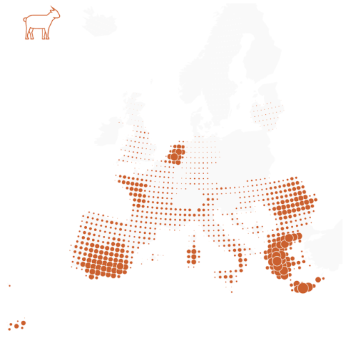 mapsontheweb:The Herds of Europe: grid bubble maps of EU livestock distributions.