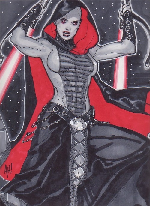 Asajj Ventress Porn - technochaun: Asajj Ventress by Adam Hughes. Tumblr Porn