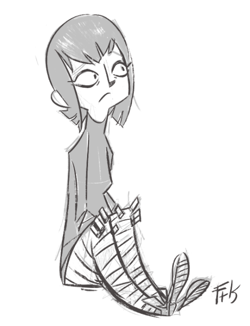 Mavis Pout Doodle 