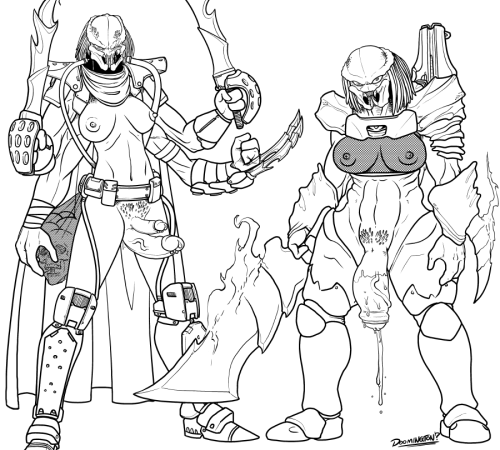 doomington:  Stream Pics!The Boa sisters showing off their throbbing namesakes. (What? Snakes? Nah, surely “boa” is a reference to dongs right? Right?)The sisters were originally drawn separately (Well, Sandersonia and Marigold where together, but