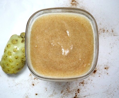 Unfermented Noni Paste (like an apple sauce consistency) Fermenting foods usually improves their nut