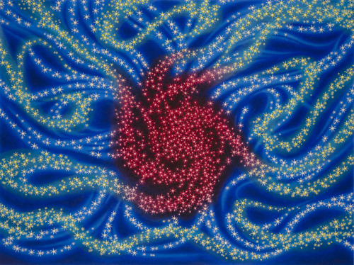 Sharon Ellis Galactic Heart, 2015 Alkyd on paper