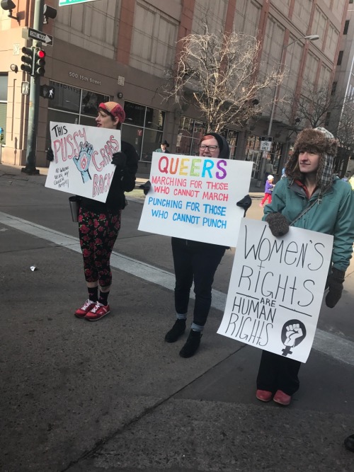 i went to a women’s march and took some pictures for you :)