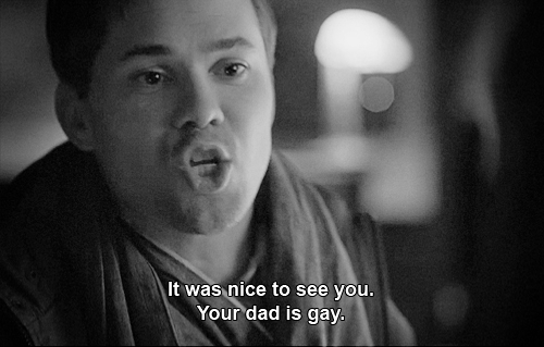 Elijah telling Hannah her dad is gay, Season 4 Episode 9 vs. Season 1 Episode 3