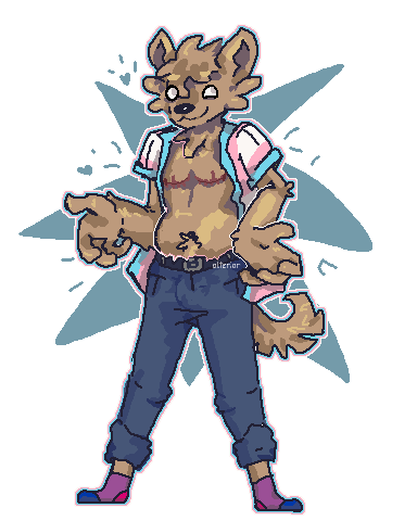 Some Especially Self-indulgent Pixelling Bc I Got My Tiddys Off
