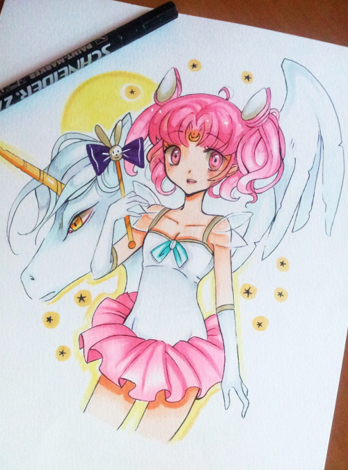 princess-larienne:Chibiusa and Helios  (a small break from CLAMP hehe)I don’t feel v