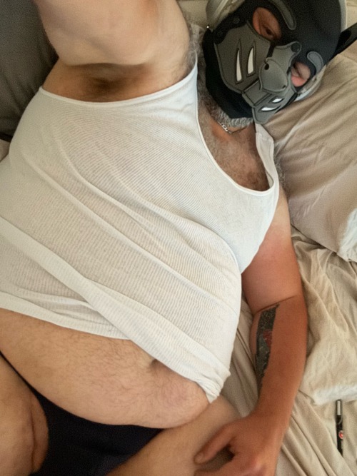 Relaxing Dad Pup