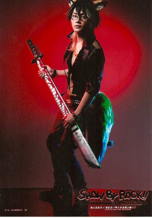 fabulous-food-and-feathers: Torigoe Yuki as Yaiba in Show By Rock Musical!! 2016 (Bromides)