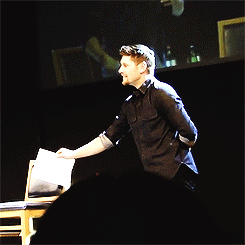 supernaturalwanderlust:  #he does a freaking 360 laughing and then he giggles like